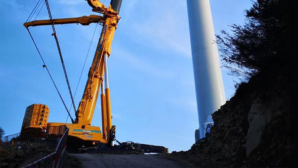 来了！首台XCA1200_I落户广东，，，中国风电吊装千吨级阵营再添劲旅