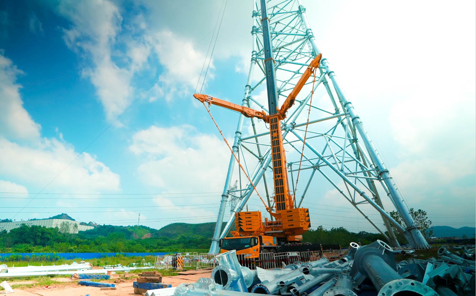 必发“百变金刚”XCA600L8助力湖北送变电工程项目